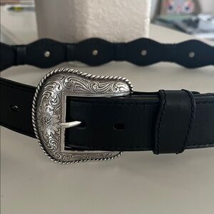 Roper Western belt silver tone NWT